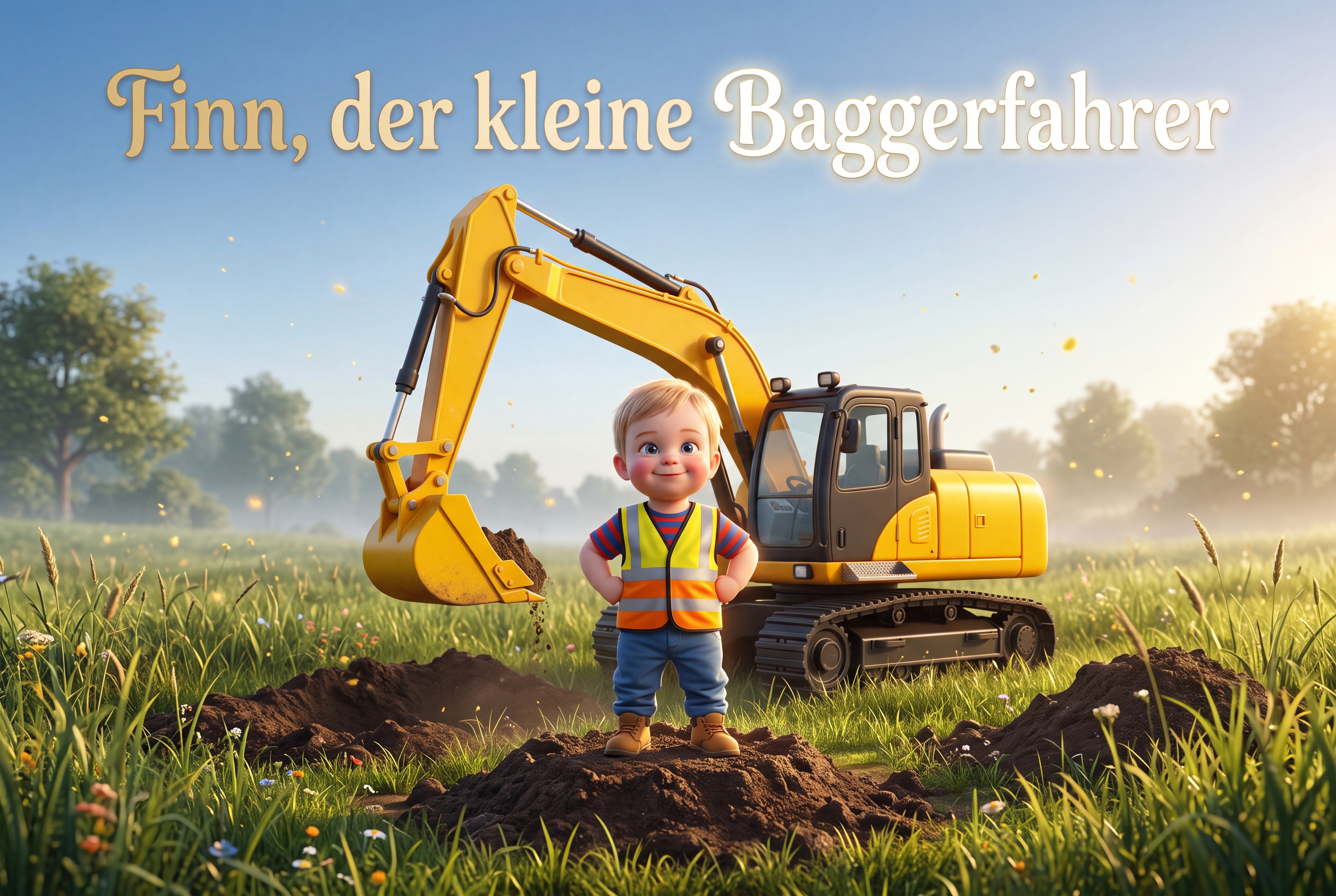 Couverture de Finn, der kleine Baggerfahrer